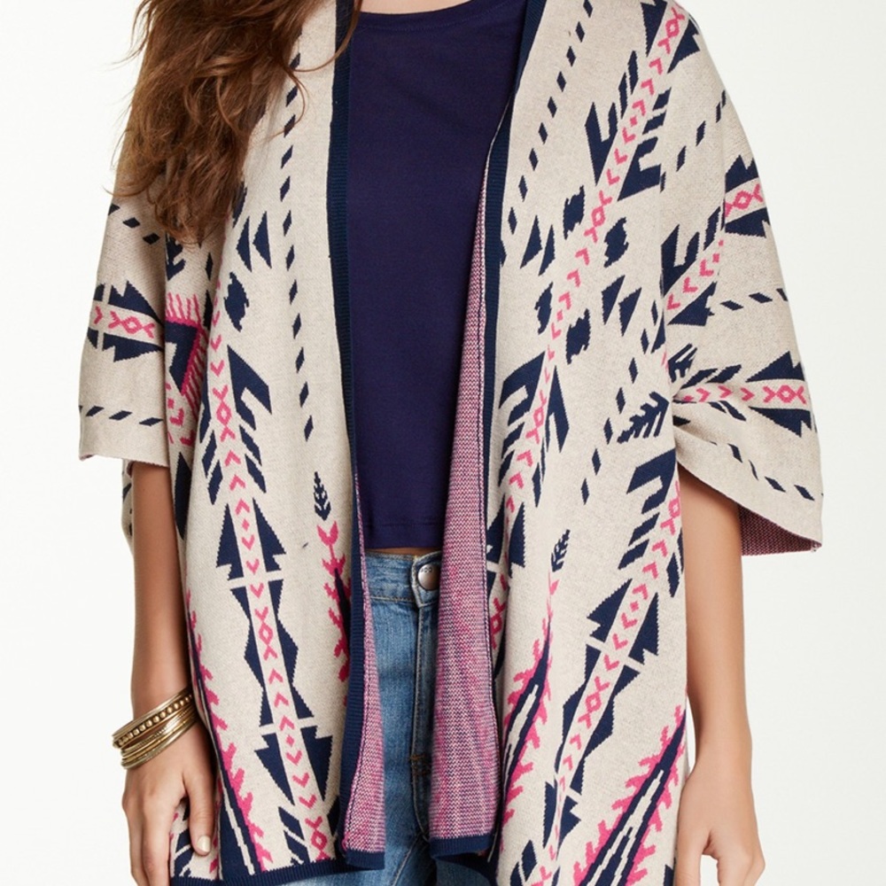 Flying Tomato Cardigan Aztec Boho Print